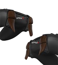 PlayVital Blade 2 Pairs Shoulder Buttons Extension Triggers for ps5 Controller, Game Improvement Adjusters for PS Portal Remote Player, Bumper Trigger Extenders for ps5 Edge Controller - Wood Grain