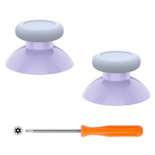 eXtremeRate Replacement Thumbsticks for Xbox Series X & S, Joysticks Repair Kit for Xbox Wireless Controller, Custom Analog Stick Buttons for Xbox One S/X/Elite Controller - Light Violet