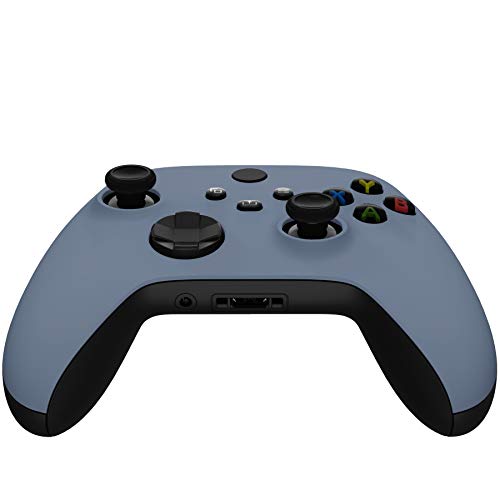 eXtremeRate Replacement Shell for Xbox Series X & S - Personalized Upgrade - Slate Gray Soft Touch Grip Custom Cover Case Faceplate for Xbox Core Controller