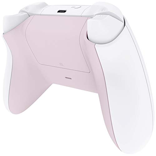 eXtremeRate Custom Back Cover Shell for Xbox Core Wireless Controller, Cherry Blossoms Pink Replacement Controller Battery Cover & Bottom Shell for Xbox Series X & S
