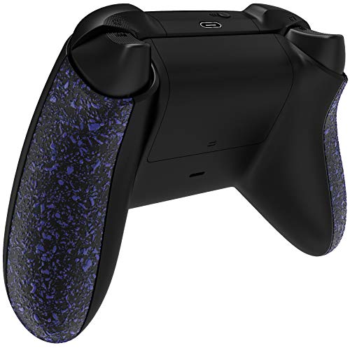 eXtremeRate Grip Cover for Xbox Series X & S, Textured Purple Non-Slip Back Panels Accessories, Replacement Side Rails Shell for Xbox Wireless Controller - Controller Not Included