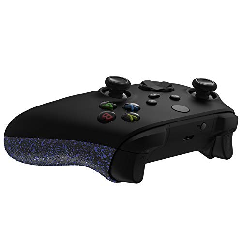 eXtremeRate Grip Cover for Xbox Series X & S, Textured Purple Non-Slip Back Panels Accessories, Replacement Side Rails Shell for Xbox Wireless Controller - Controller Not Included