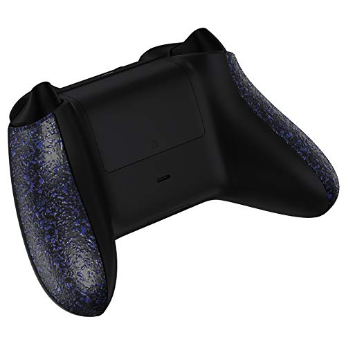 eXtremeRate Grip Cover for Xbox Series X & S, Textured Purple Non-Slip Back Panels Accessories, Replacement Side Rails Shell for Xbox Wireless Controller - Controller Not Included