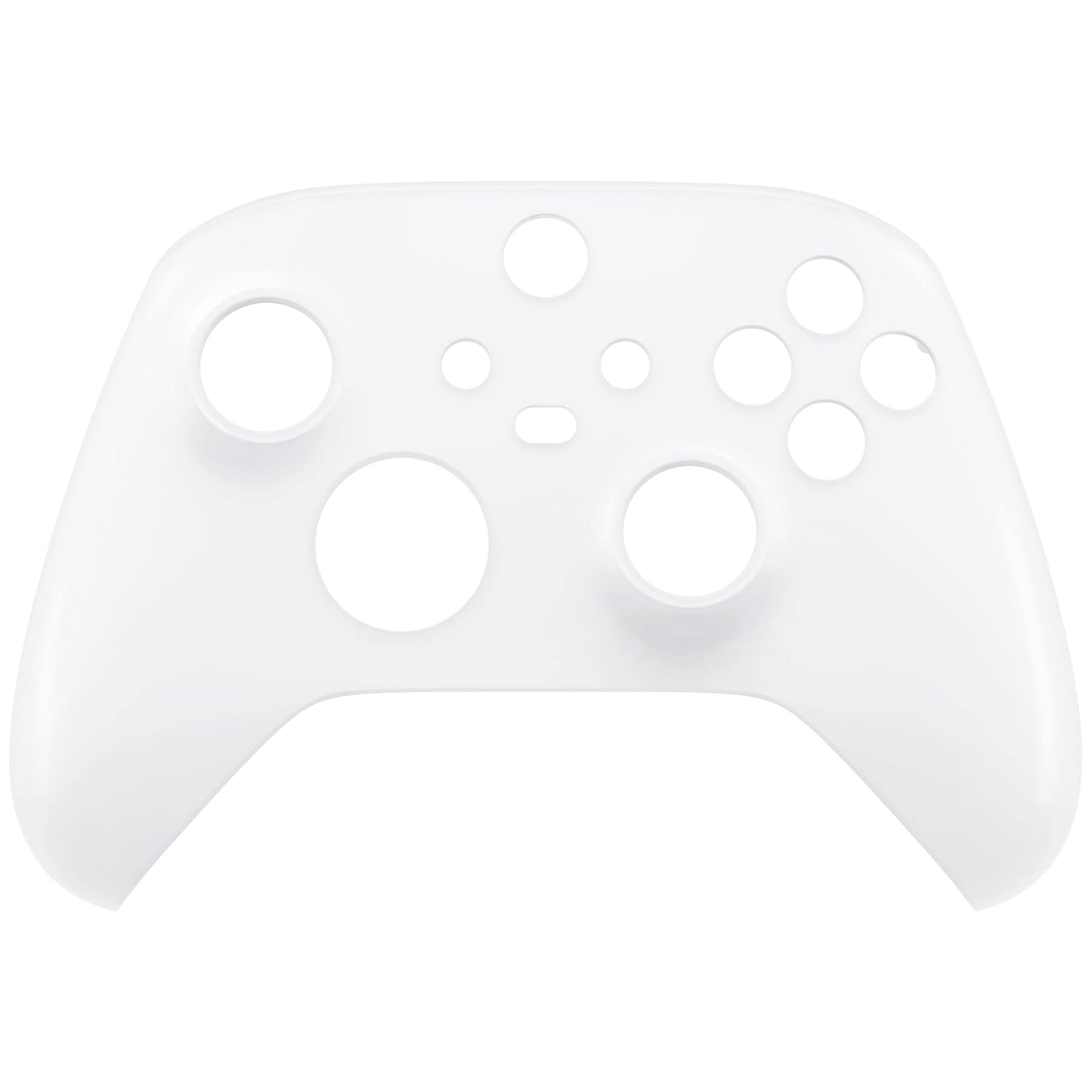 eXtremeRate Replacement Faceplate for Xbox Series X & S Controller - Personalize Your Control - Solid White Custom Front Housing Shell for Xbox Core Wireless Controller