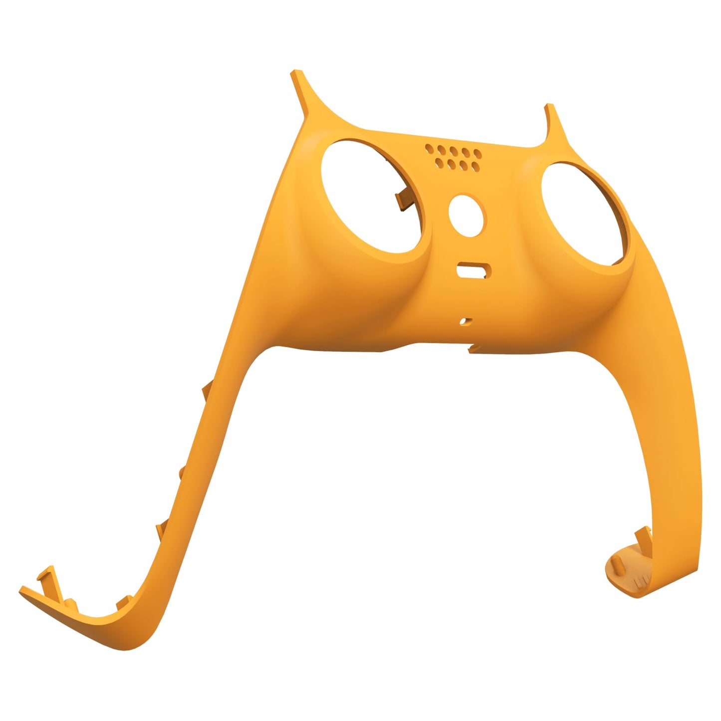 eXtremeRate Caution Yellow Decorative Trim Shell Compatible with p s 5 Controller, Soft Touch DIY Replacement Clip Shell, Custom Plates Cover Compatible with p s 5 Controller with Accent Rings