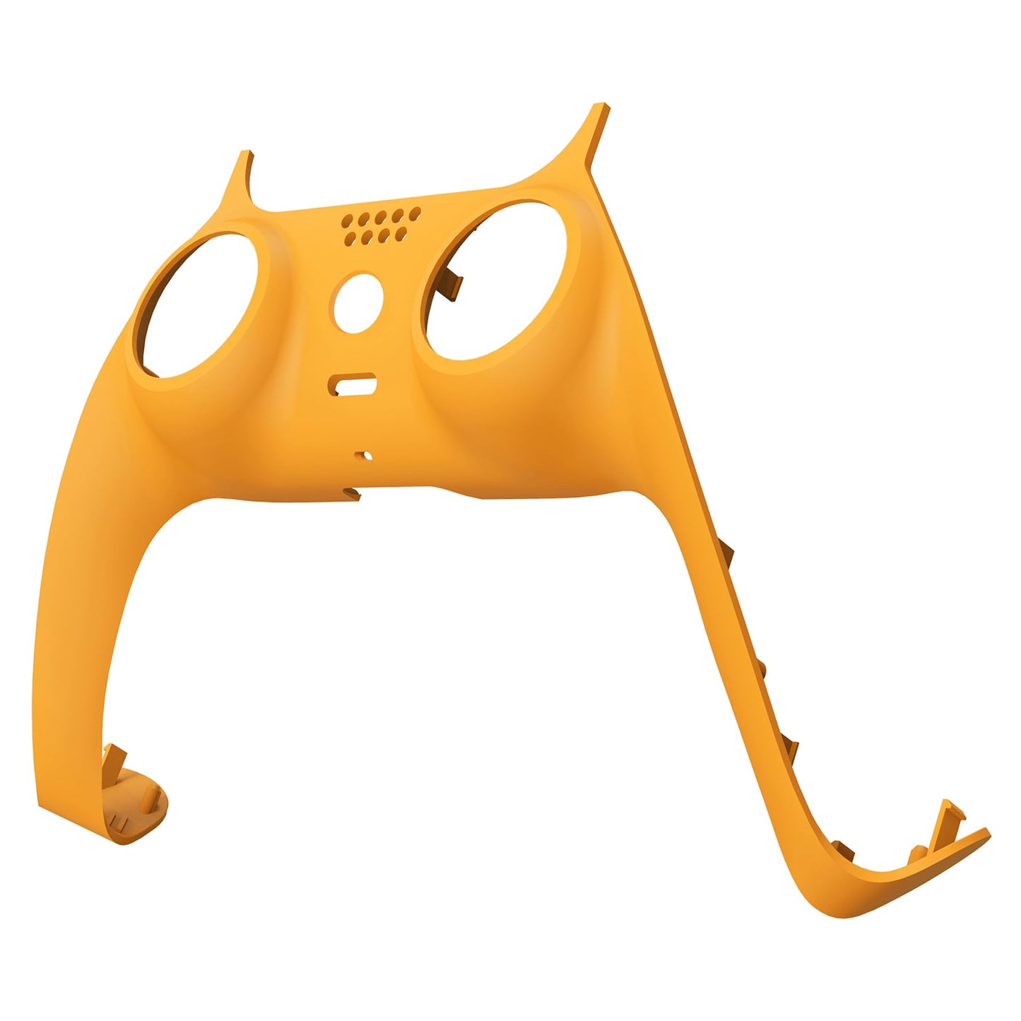 eXtremeRate Caution Yellow Decorative Trim Shell Compatible with p s 5 Controller, Soft Touch DIY Replacement Clip Shell, Custom Plates Cover Compatible with p s 5 Controller with Accent Rings