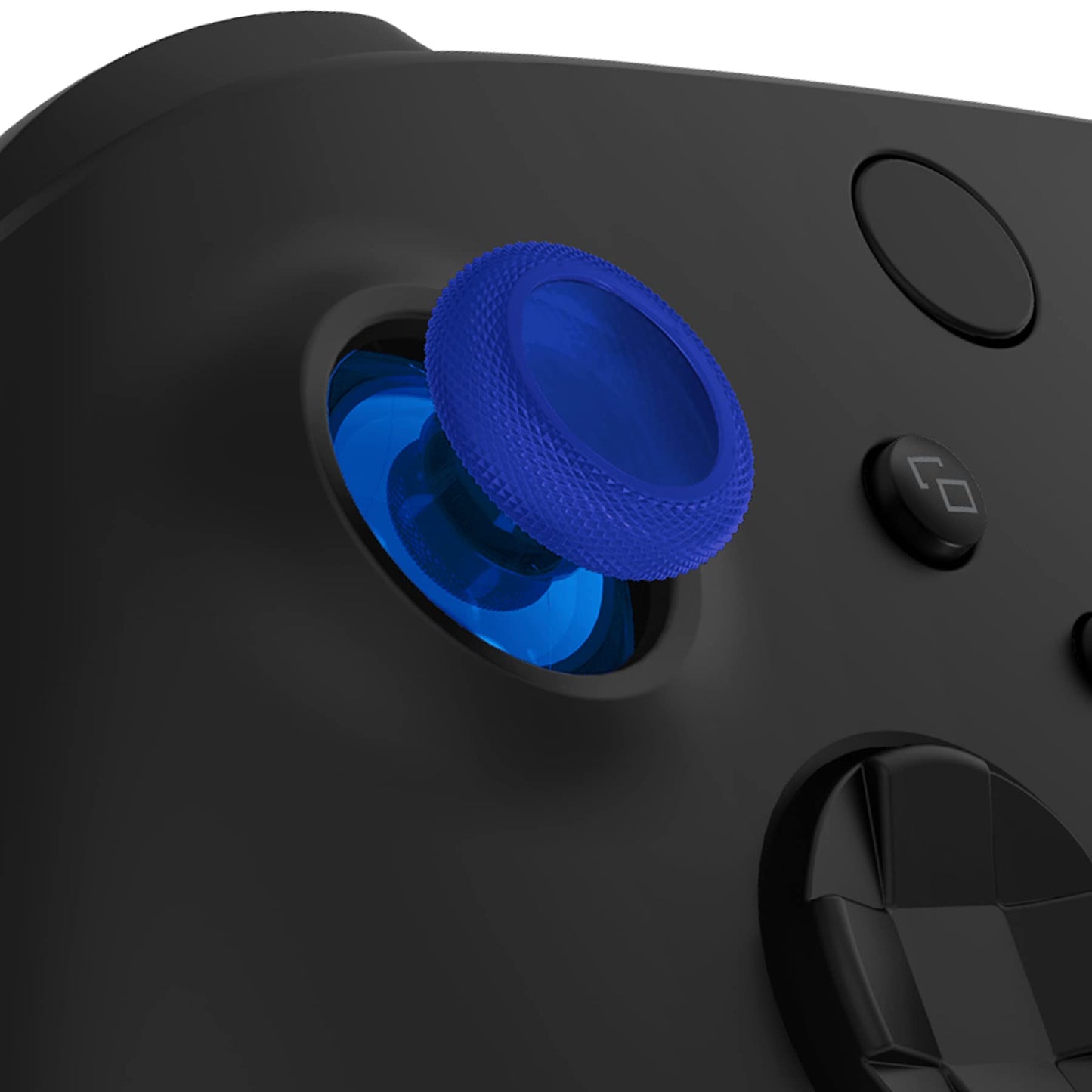 eXtremeRate Replacement Thumbsticks for Xbox Core Wireless Controller, Joysticks Repair Kit for Xbox Series X/S Controller, Custom Analog Stick Buttons for Xbox One S/X/Elite Controller - Clear Blue