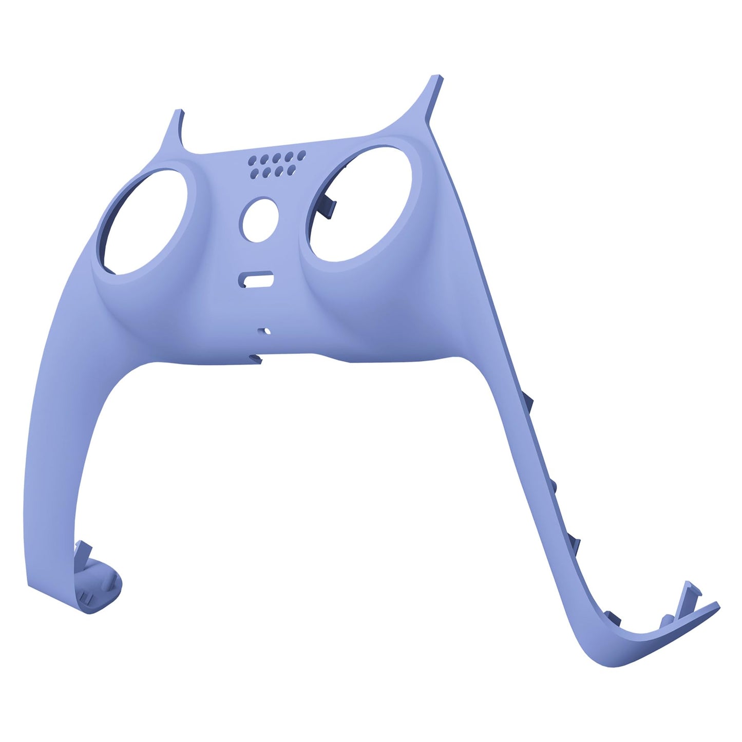 eXtremeRate Light Violet Decorative Trim Shell Compatible with p s 5 Controller, DIY Replacement Clip Shell, Custom Plates Cover Compatible with p s 5 Controller with Accent Rings
