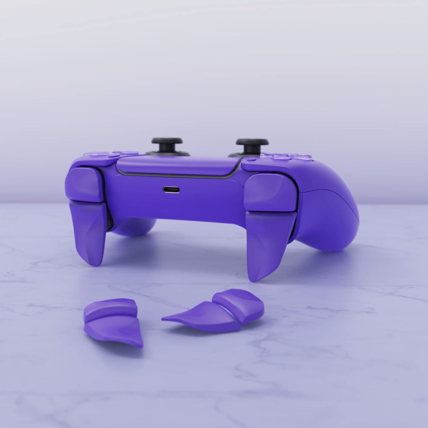 PlayVital Blade 2 Pairs Shoulder Buttons Extension Triggers for ps5 Controller, Game Improvement Adjusters for PS Portal Remote Player, Bumper Trigger Extenders for ps5 Edge - Galactic Purple