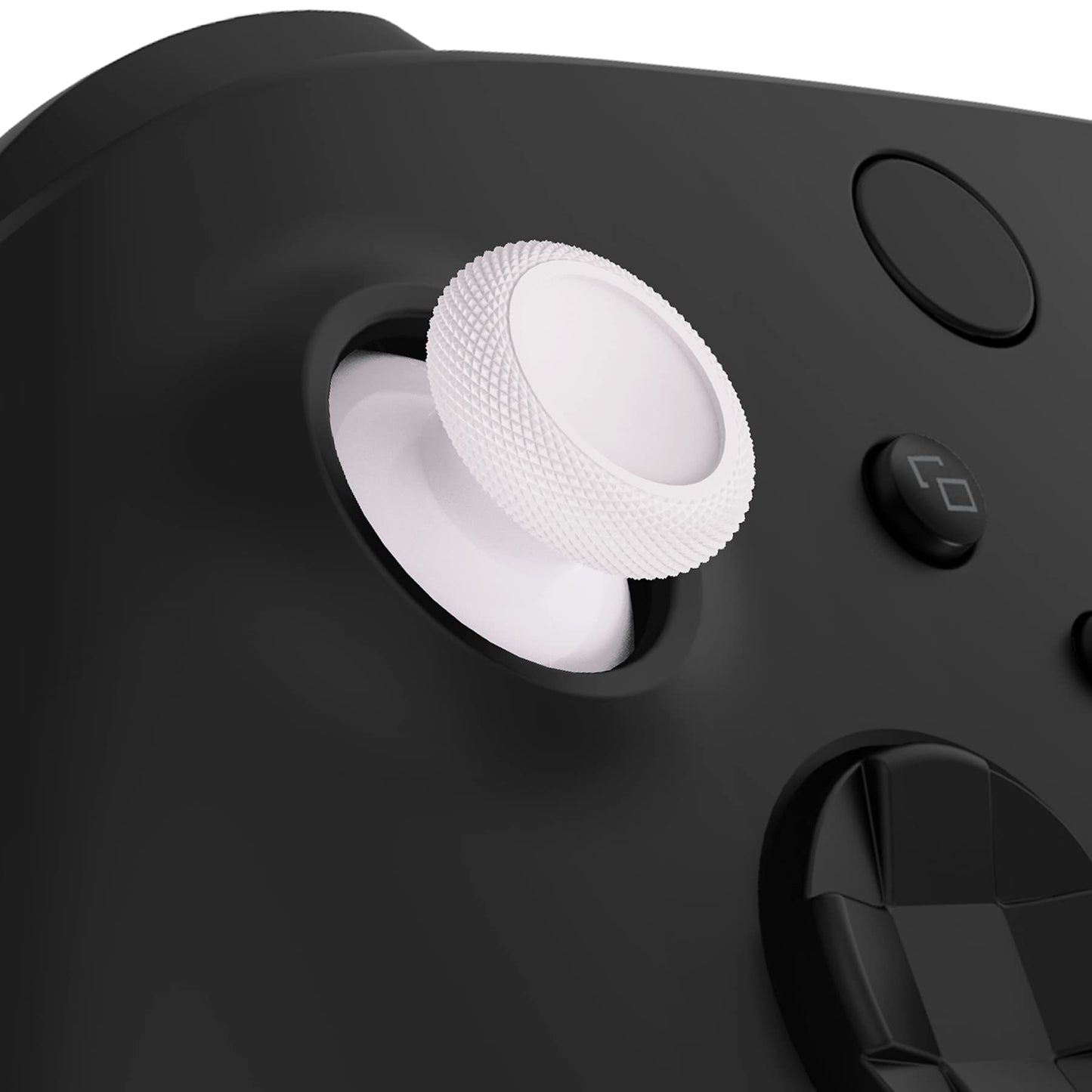 eXtremeRate Replacement Thumbsticks for Xbox Series X & S Controller, Joysticks Repair Kit for Xbox Wireless Controller, Custom Analog Stick Buttons for Xbox One S/X/Elite Controller - White