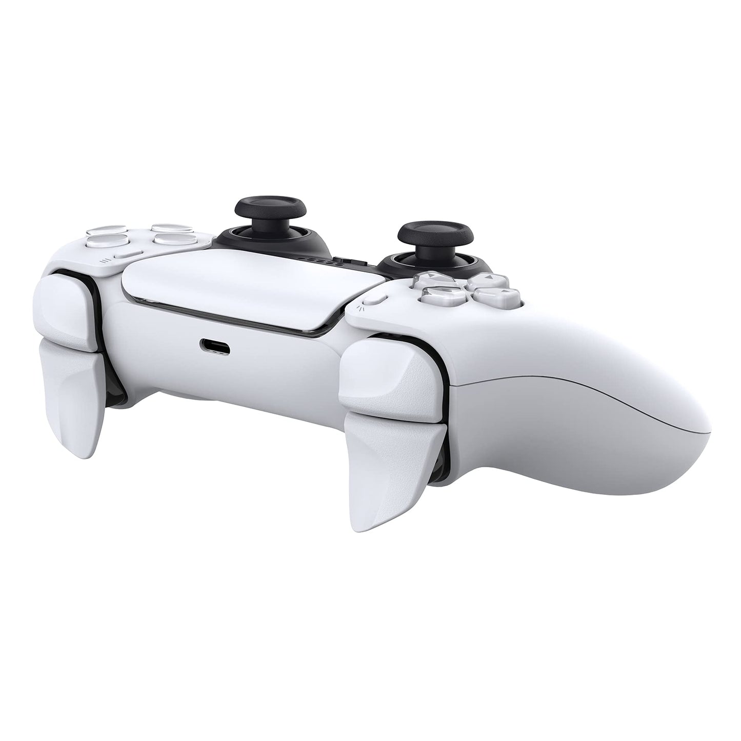 PlayVital Blade 2 Pairs Shoulder Buttons Extension Triggers for ps5 Controller, Game Improvement Adjusters for PS Portal Remote Player, Bumper Trigger Extenders for ps5 Edge Controller - White