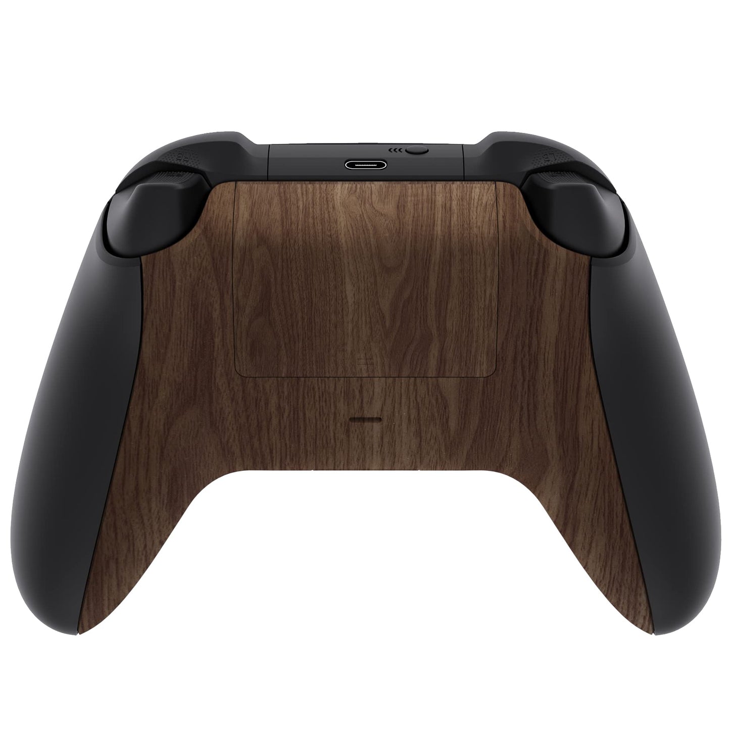 eXtremeRate Custom Back Cover Shell for Xbox Series X & S Controller, Wood Grain Replacement Controller Battery Cover & Bottom Shell
