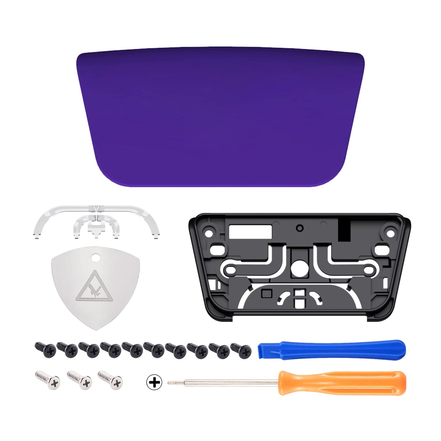 eXtremeRate Replacement Touchpad Cover Compatible with ps5 Controller BDM-010 020 030 040 050 Models, Custom Soft Touch Purple Touch Pad Repair Part Compatible with ps5