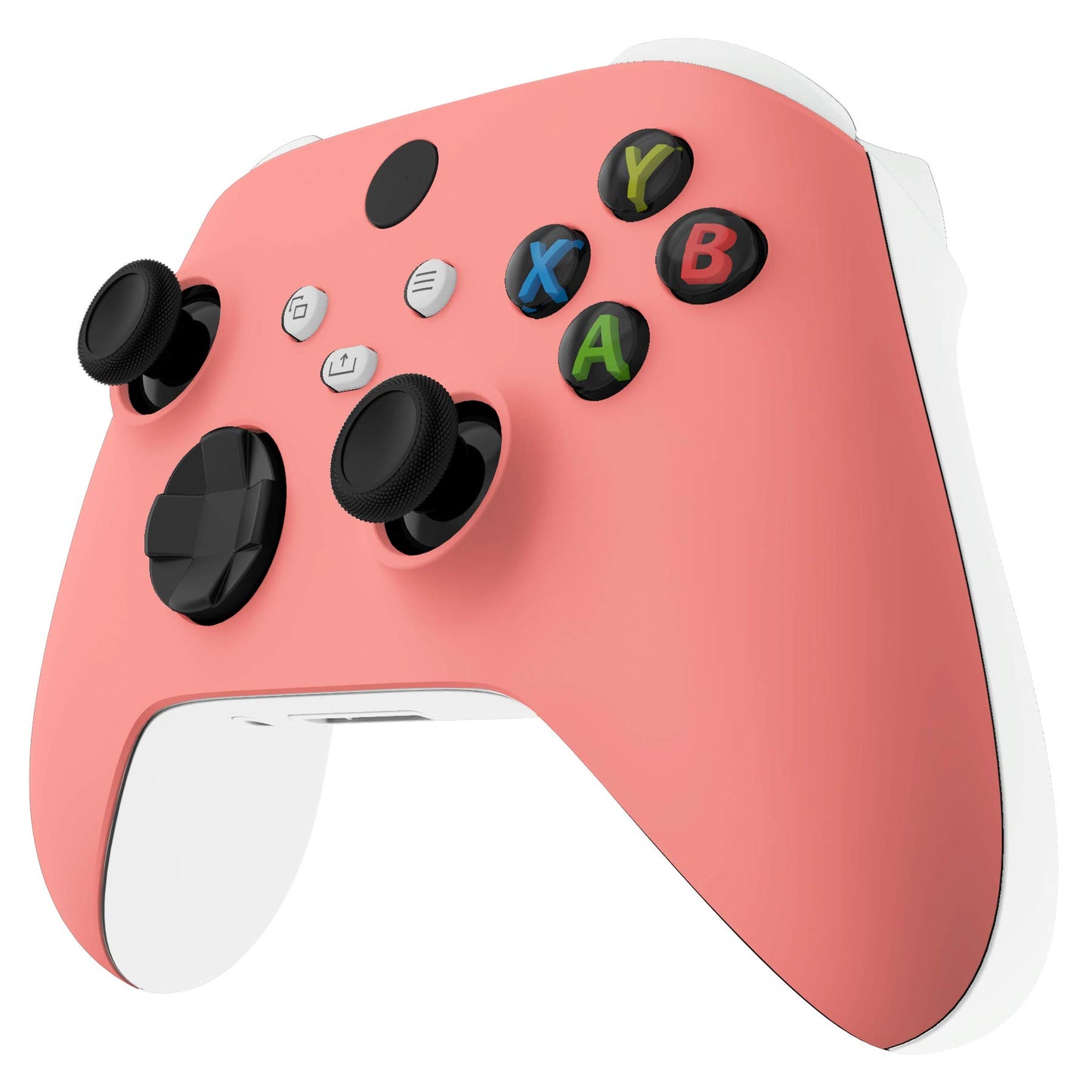 eXtremeRate Replacement Shell for Xbox Series X & S Controller - Personalized Upgrade - Coral Soft Touch Grip Custom Cover Case Faceplate for Xbox Core Controller