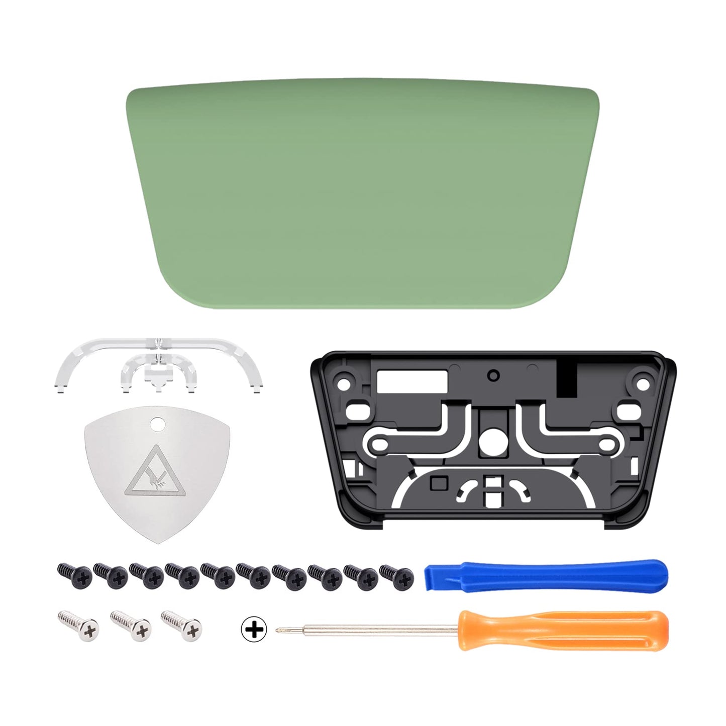 eXtremeRate Replacement Touchpad Cover Compatible with ps5 Controller BDM-010 020 030 040 050 Models, Custom Matcha Green Touch Pad Repair Part Compatible with ps5