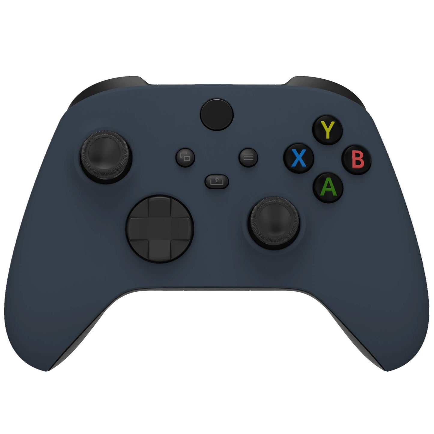 eXtremeRate Replacement Shell for Xbox Series X & S Controller - Personalized Upgrade - Midnight Blue Soft Touch Grip Custom Cover Case Faceplate for Xbox Core Controller