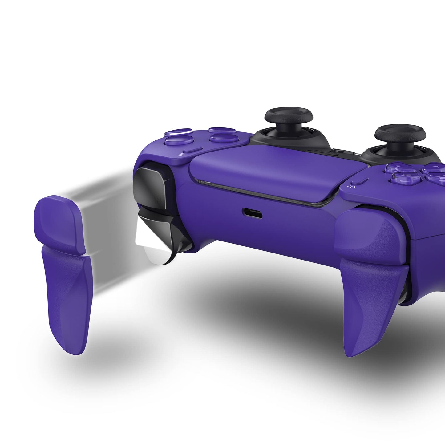 PlayVital Blade 2 Pairs Shoulder Buttons Extension Triggers for ps5 Controller, Game Improvement Adjusters for PS Portal Remote Player, Bumper Trigger Extenders for ps5 Edge - Galactic Purple