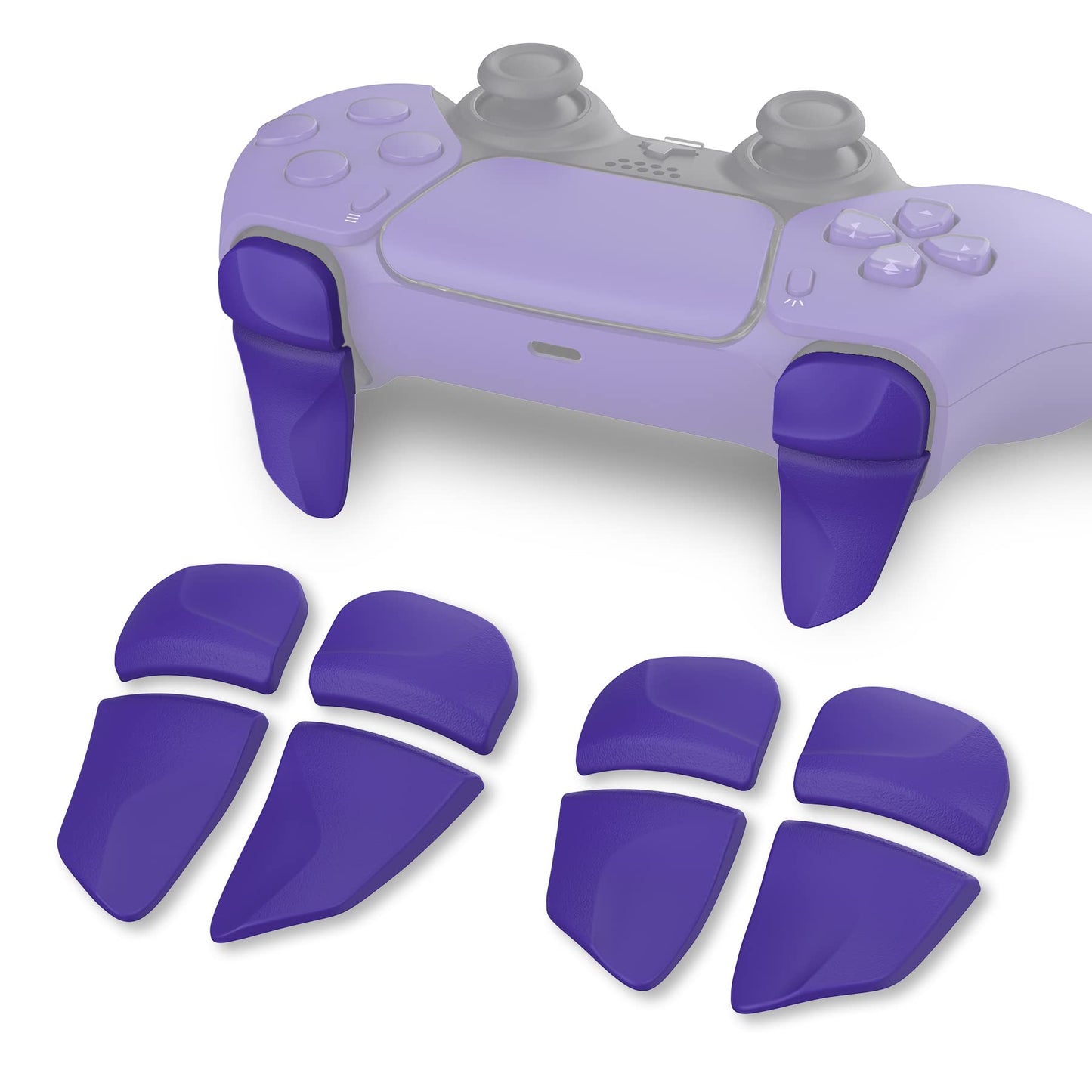 PlayVital Blade 2 Pairs Shoulder Buttons Extension Triggers for ps5 Controller, Game Improvement Adjusters for PS Portal Remote Player, Bumper Trigger Extenders for ps5 Edge - Galactic Purple
