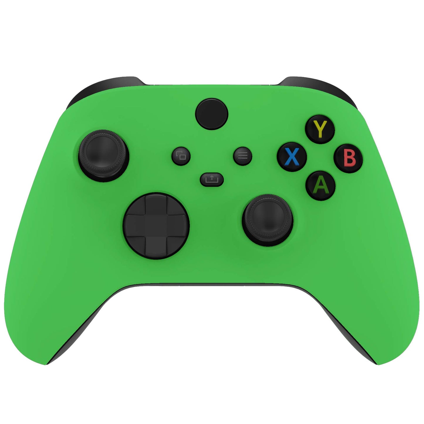 eXtremeRate Green Replacement Shell for Xbox Series X & S Controller - Personalized Upgrade - Soft Touch Grip Custom Cover Gaming Case Faceplate for Xbox Core Controller