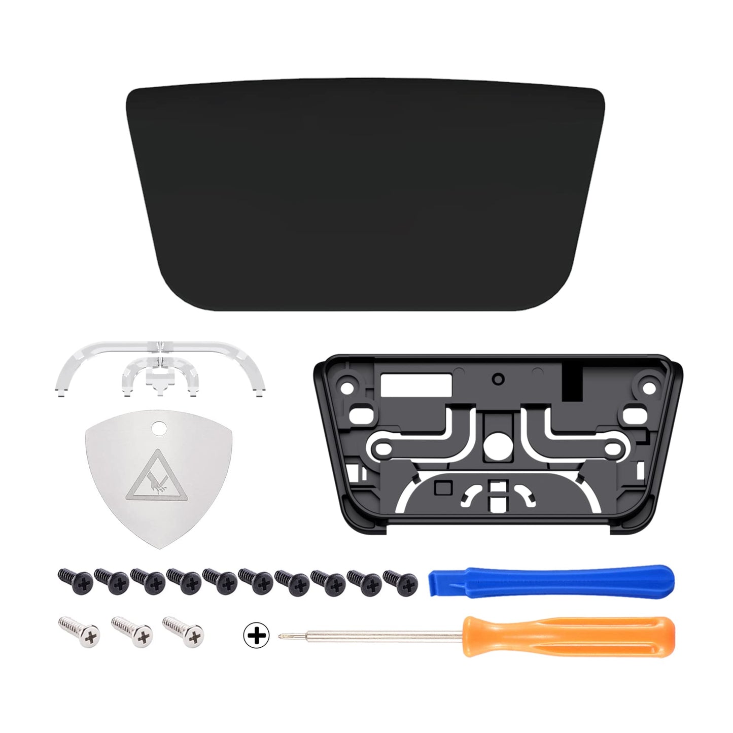 eXtremeRate Black Soft Touch Replacement Touchpad Cover Compatible with ps5 Controller BDM-010 BDM-020 BDM-030 BDM-040 050, Custom Part Touch Pad Compatible with ps5 Controller - Without Controller