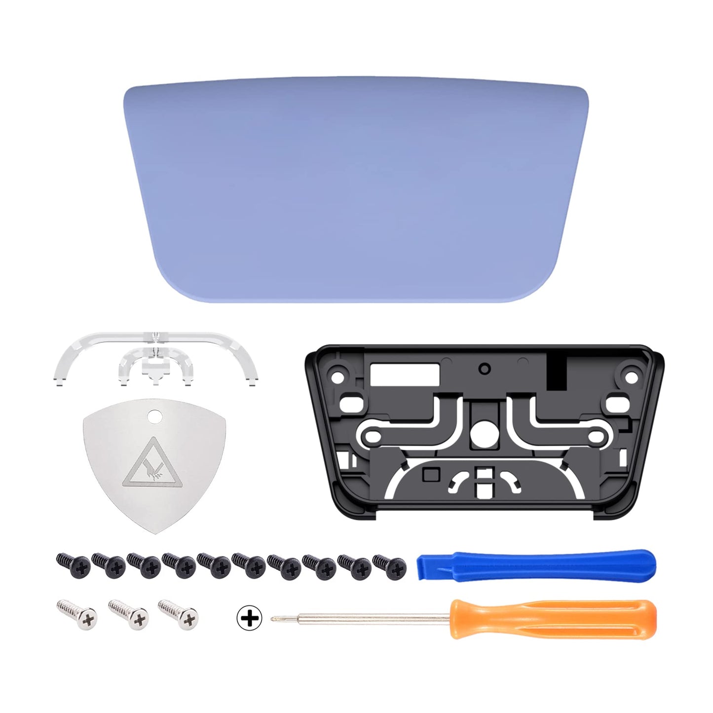 eXtremeRate Replacement Touchpad Cover Compatible with ps5 Controller BDM-010 020 030 040 050 Models, Custom Light Violet Touch Pad Repair Part Compatible with ps5