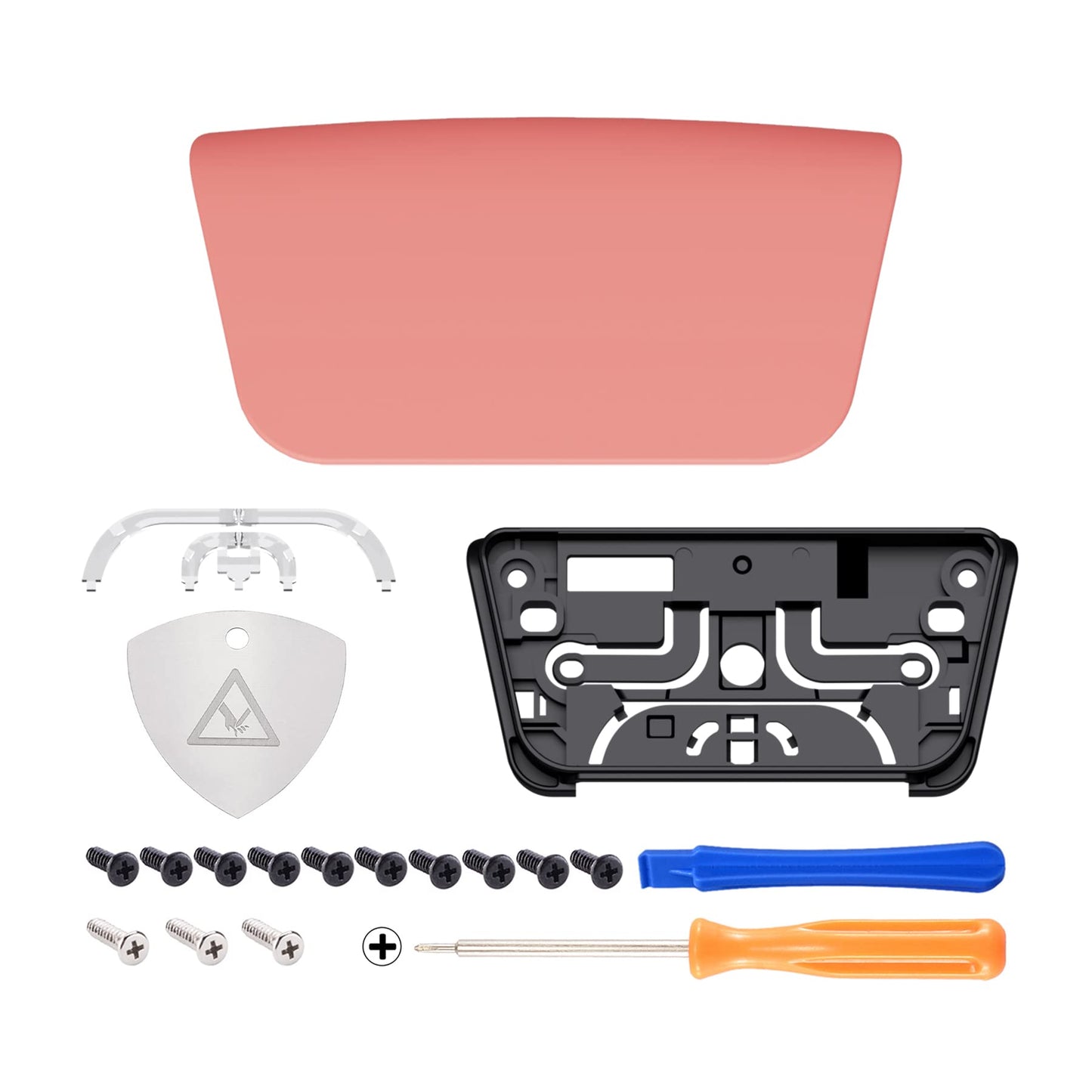 eXtremeRate Coral Soft Touch Replacement Touchpad Cover Compatible with ps5 Controller BDM-010 BDM-020 BDM-030 BDM-040 BDM-050, Custom Repair Part Touch Pad