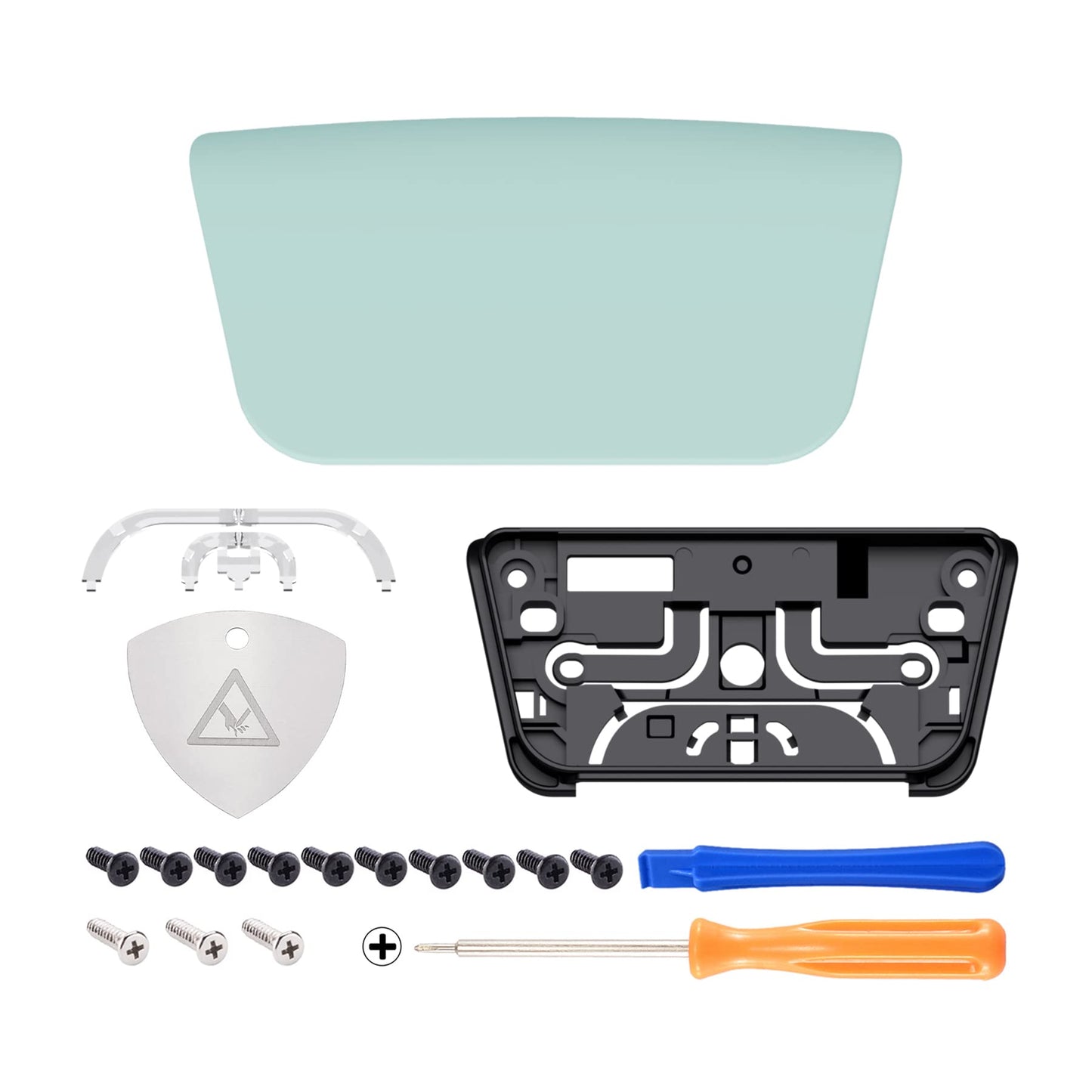 eXtremeRate Replacement Touchpad Cover Compatible with ps5 Controller BDM-010 020 030 040 050 Models, Custom Light Cyan Touch Pad Repair Part Compatible with ps5