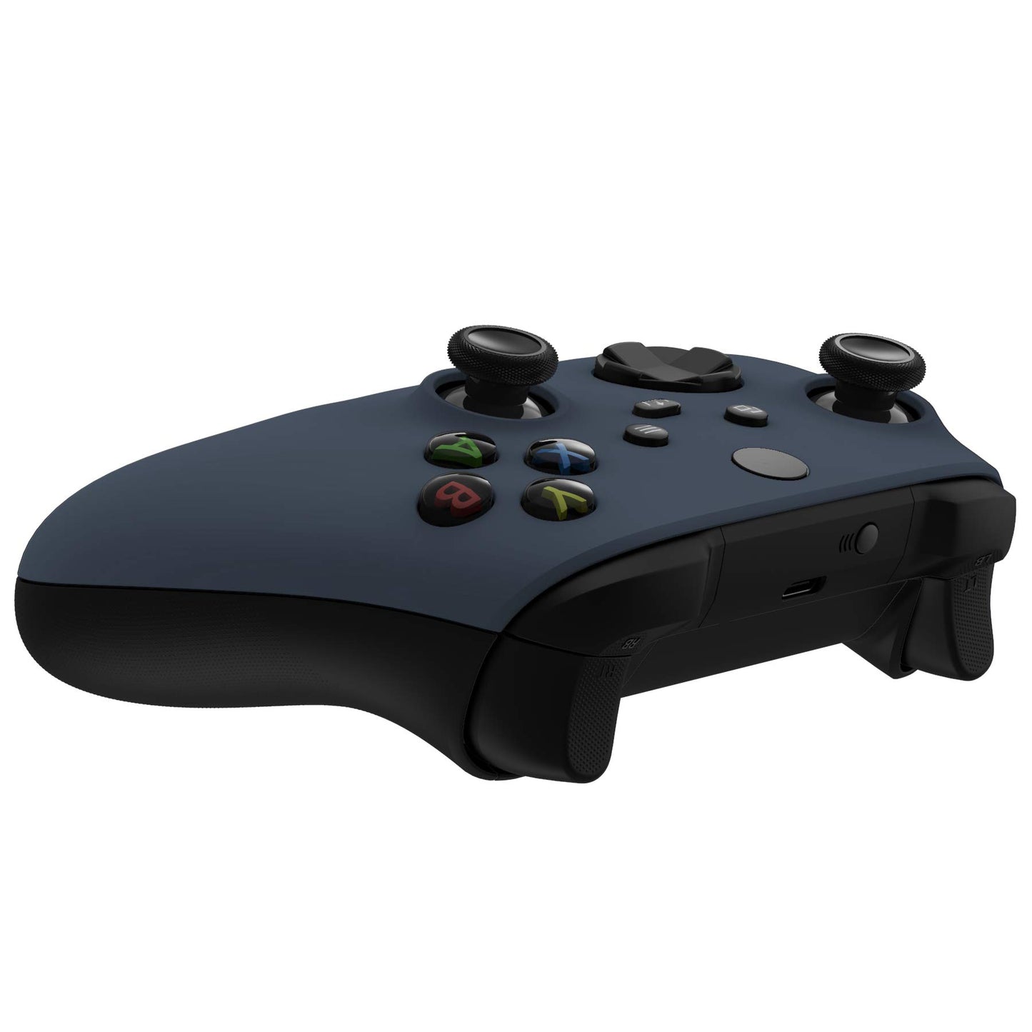 eXtremeRate Replacement Shell for Xbox Series X & S Controller - Personalized Upgrade - Midnight Blue Soft Touch Grip Custom Cover Case Faceplate for Xbox Core Controller