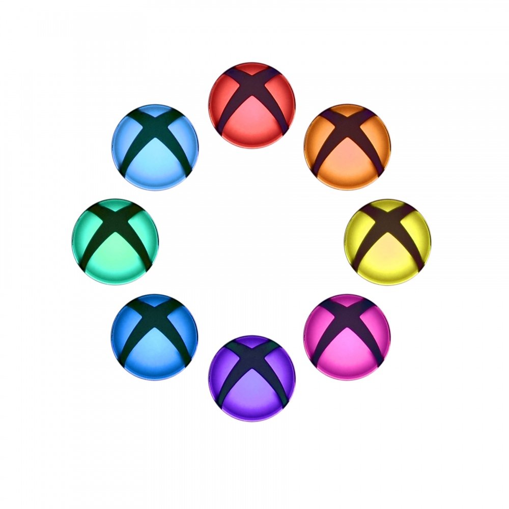 eXtremeRate Custom Home Guide Button LED Mod Stickers for Xbox Series X/S, for Xbox One Elite V1/V2, for Xbox One S/X, Xbox One Standard Controller with Tools Set - 40 pcs in 8 Colors