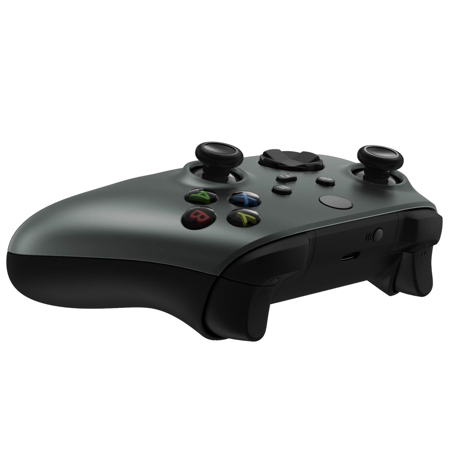 eXtremeRate Replacement Shell for Xbox Series X & S Controller - Personalize Your Control - Steel Gray Custom Cover Gaming Case Faceplate for Xbox Core Controller
