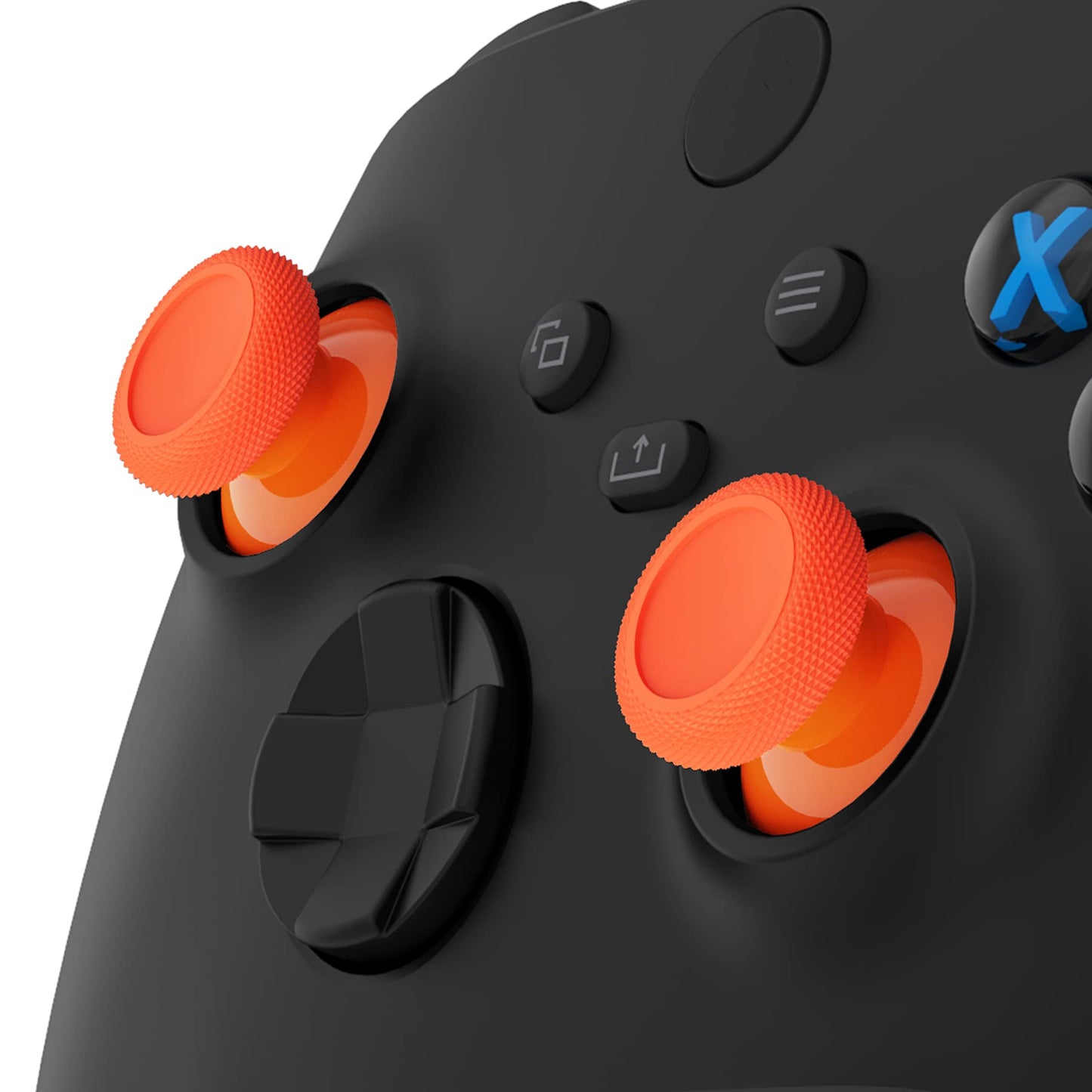 eXtremeRate Replacement Thumbsticks for Xbox Series X & S Controller, Joysticks Repair Kit for Xbox Wireless Controller, Custom Analog Stick Buttons for Xbox One S/X/Elite Controller - Orange