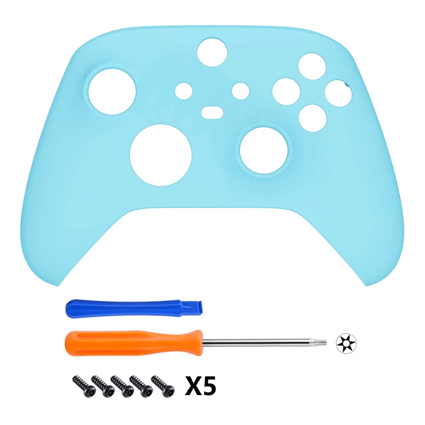 eXtremeRate Replacement Shell for Xbox Series X & S, Heaven Blue Custom Cover Case Faceplate Cover for Xbox Core Wireless Controller