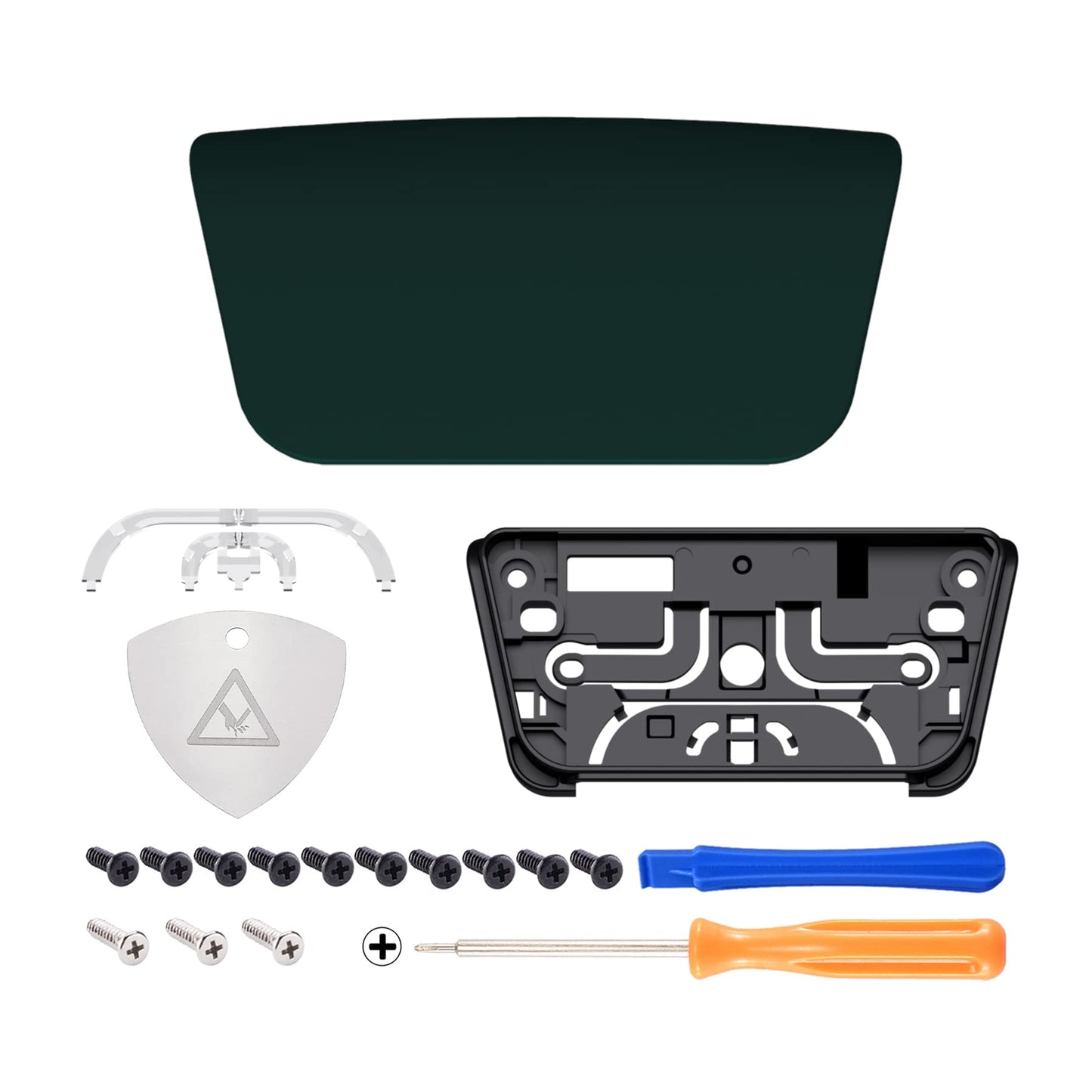 eXtremeRate Replacement Touchpad Cover Compatible with ps5 Controller BDM-010 020 030 040 050 Models, Custom Soft Touch Racing Green Touch Pad Repair Part Compatible with ps5