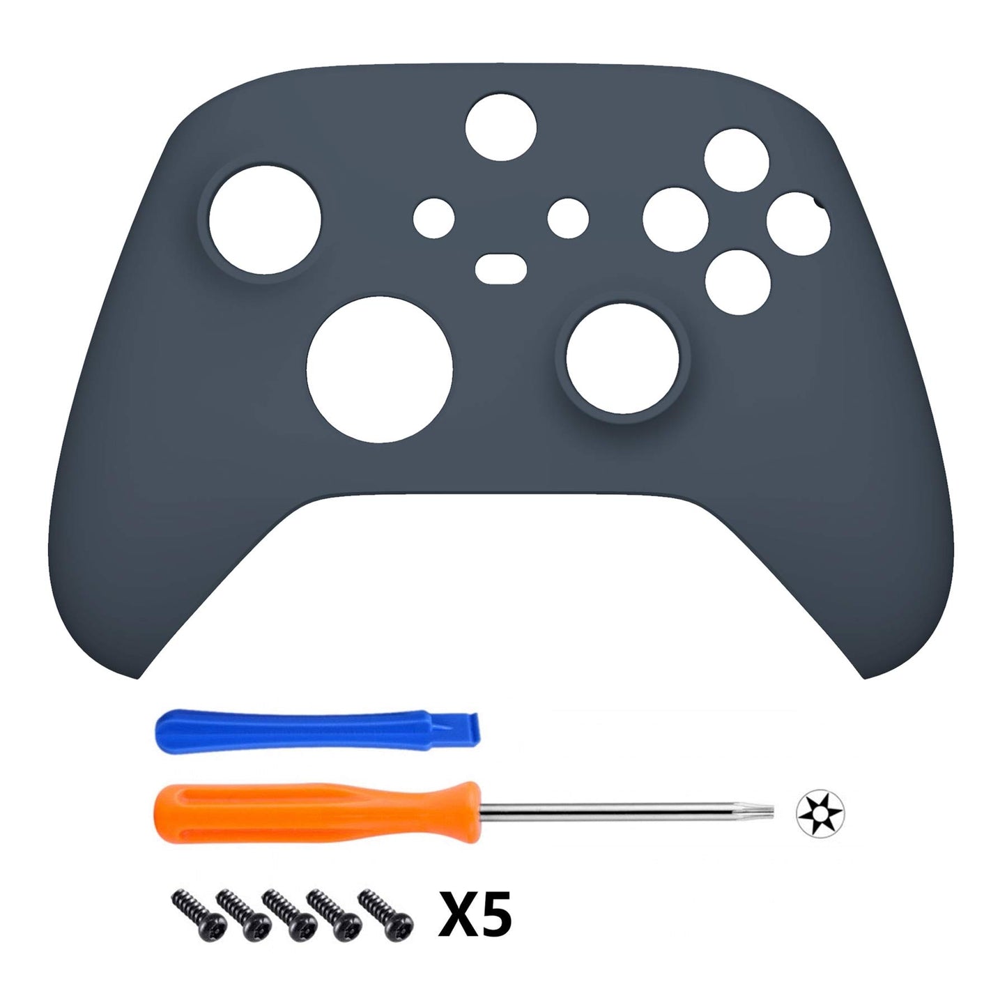 eXtremeRate Replacement Shell for Xbox Series X & S Controller - Personalized Upgrade - Midnight Blue Soft Touch Grip Custom Cover Case Faceplate for Xbox Core Controller
