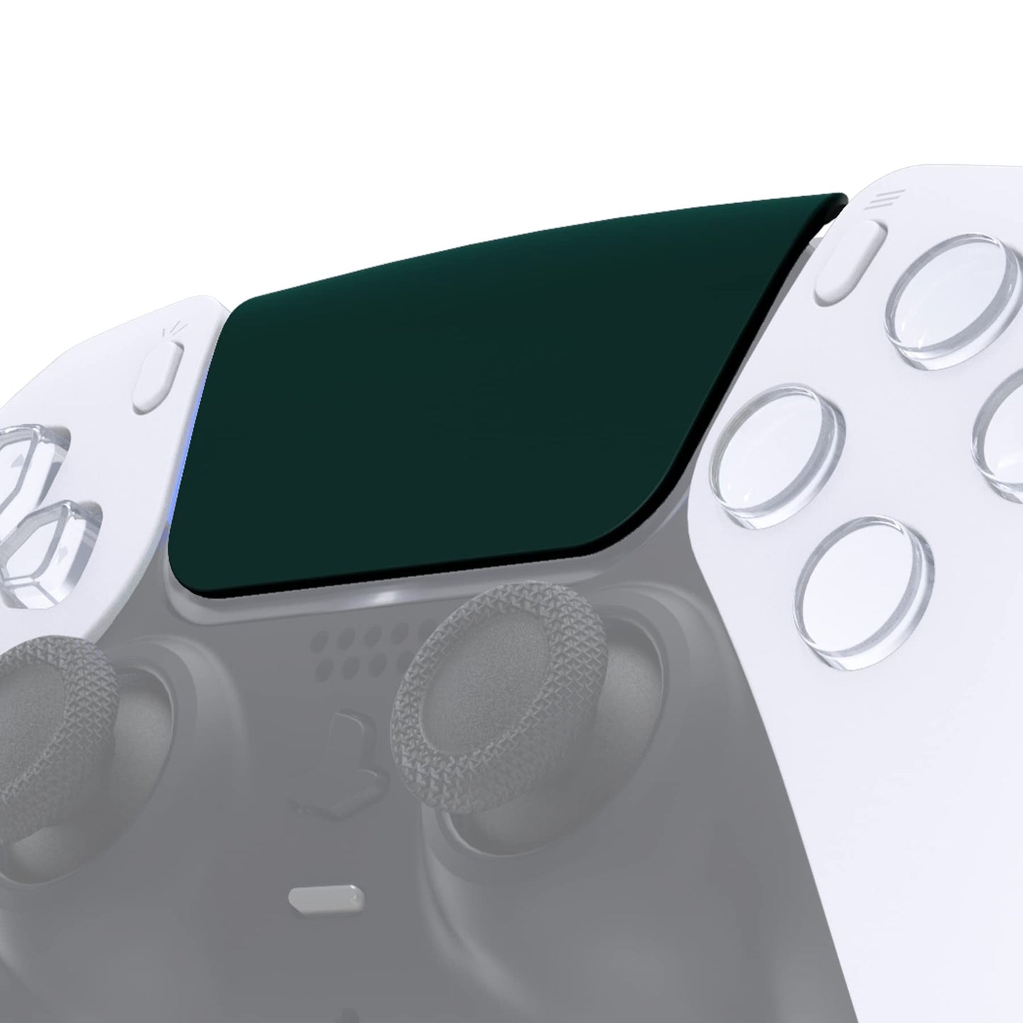 eXtremeRate Replacement Touchpad Cover Compatible with ps5 Controller BDM-010 020 030 040 050 Models, Custom Soft Touch Racing Green Touch Pad Repair Part Compatible with ps5