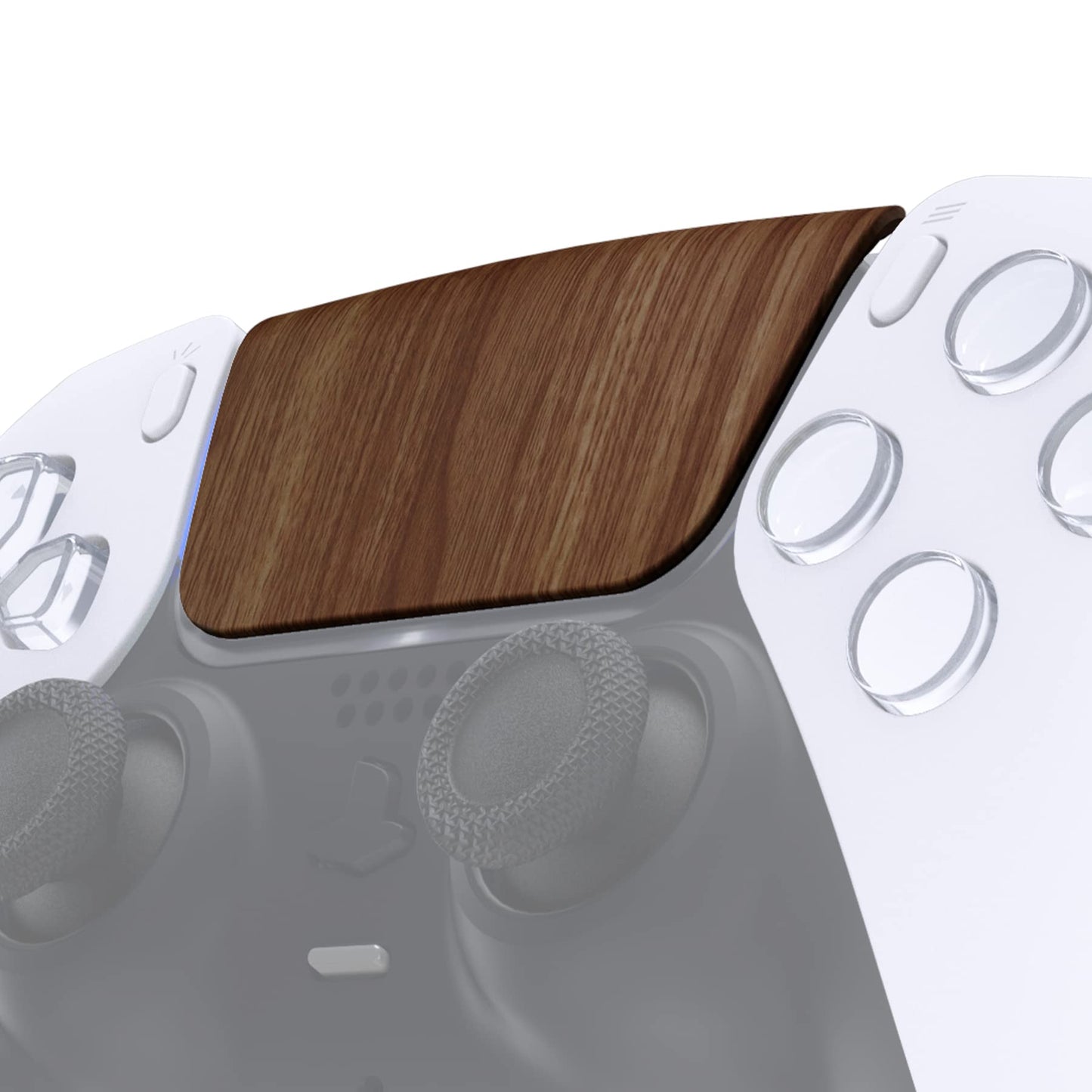 eXtremeRate Replacement Touchpad Cover Compatible with ps5 Controller BDM-010 020 030 040 050 Models, Custom Soft Touch Wood Grain Touch Pad Repair Part Compatible with ps5