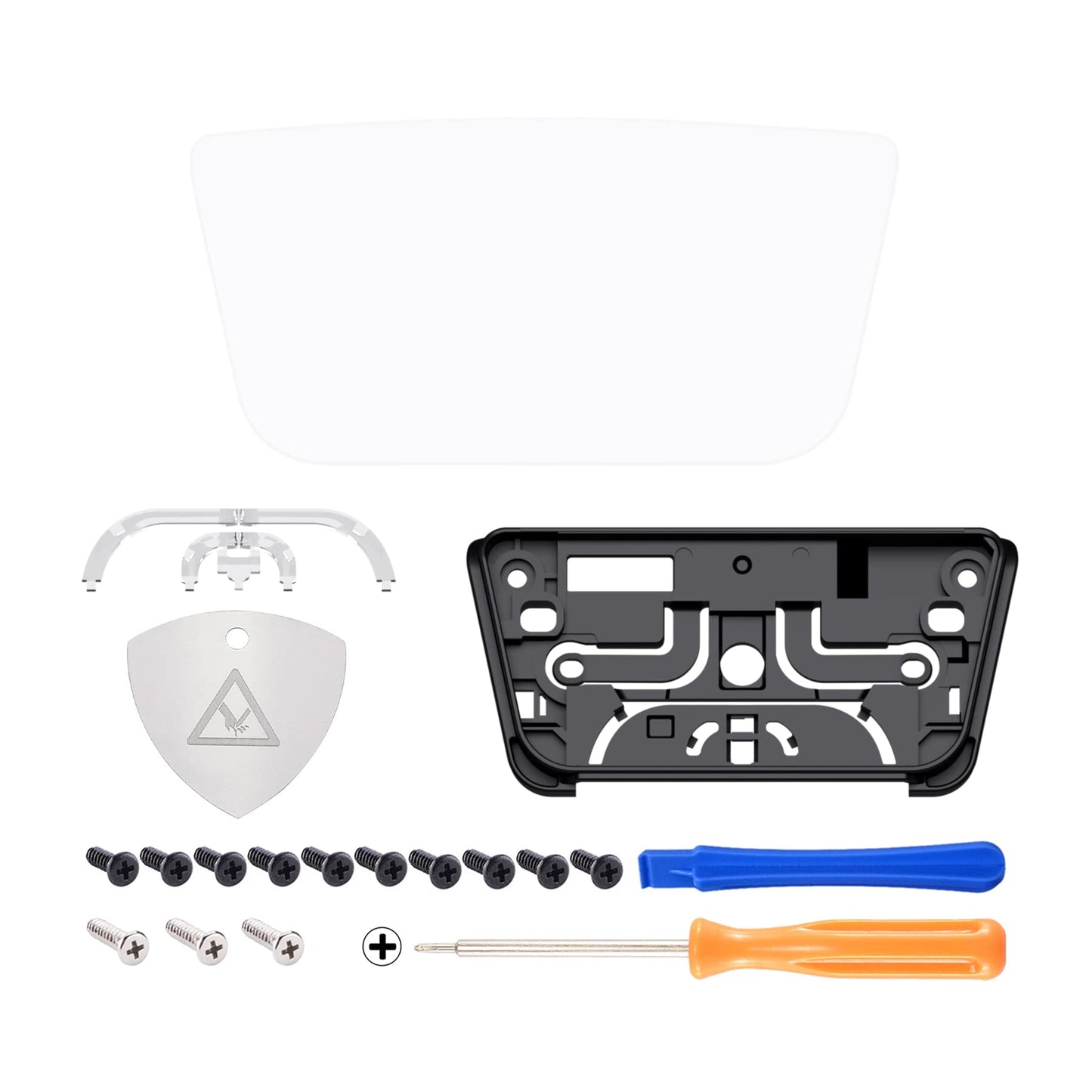 eXtremeRate Replacement Touchpad Cover Compatible with ps5 Controller BDM-010 020 030 040 050 Models, Custom White Touch Pad Repair Part Compatible with ps5