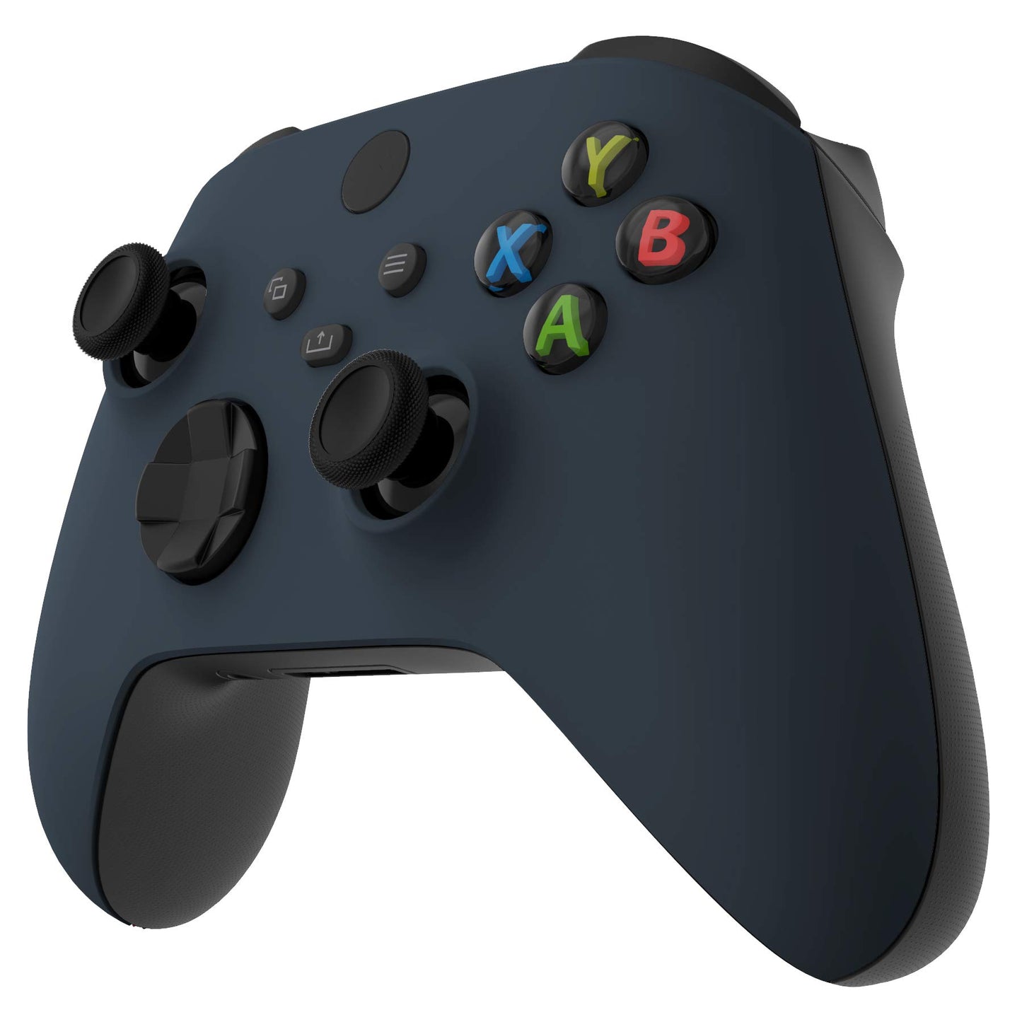 eXtremeRate Replacement Shell for Xbox Series X & S Controller - Personalized Upgrade - Midnight Blue Soft Touch Grip Custom Cover Case Faceplate for Xbox Core Controller