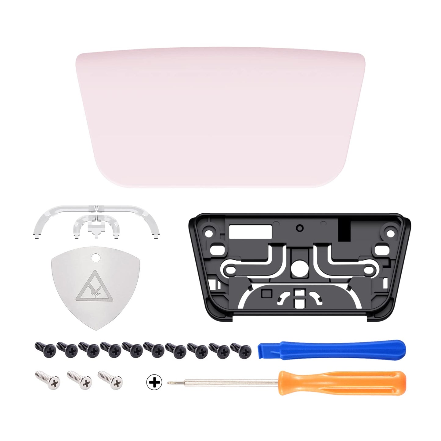 eXtremeRate Cherry Blossoms Pink Replacement Touchpad Cover Compatible with ps5 Controller BDM-010-020 BDM-030 040 050, Custom Part Touch Pad Compatible with ps5 Controller - Without Controller
