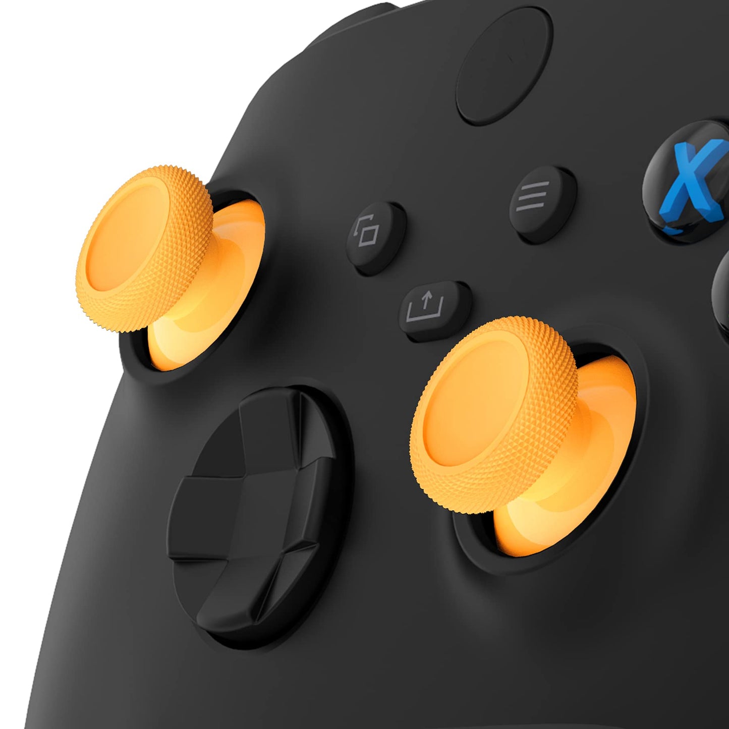 eXtremeRate Replacement Thumbsticks for Xbox Series X & S Controller, Joysticks Repair Kit for Xbox Wireless Controller, Custom Analog Stick Buttons for Xbox One S/X/Elite Controller - Caution Yellow
