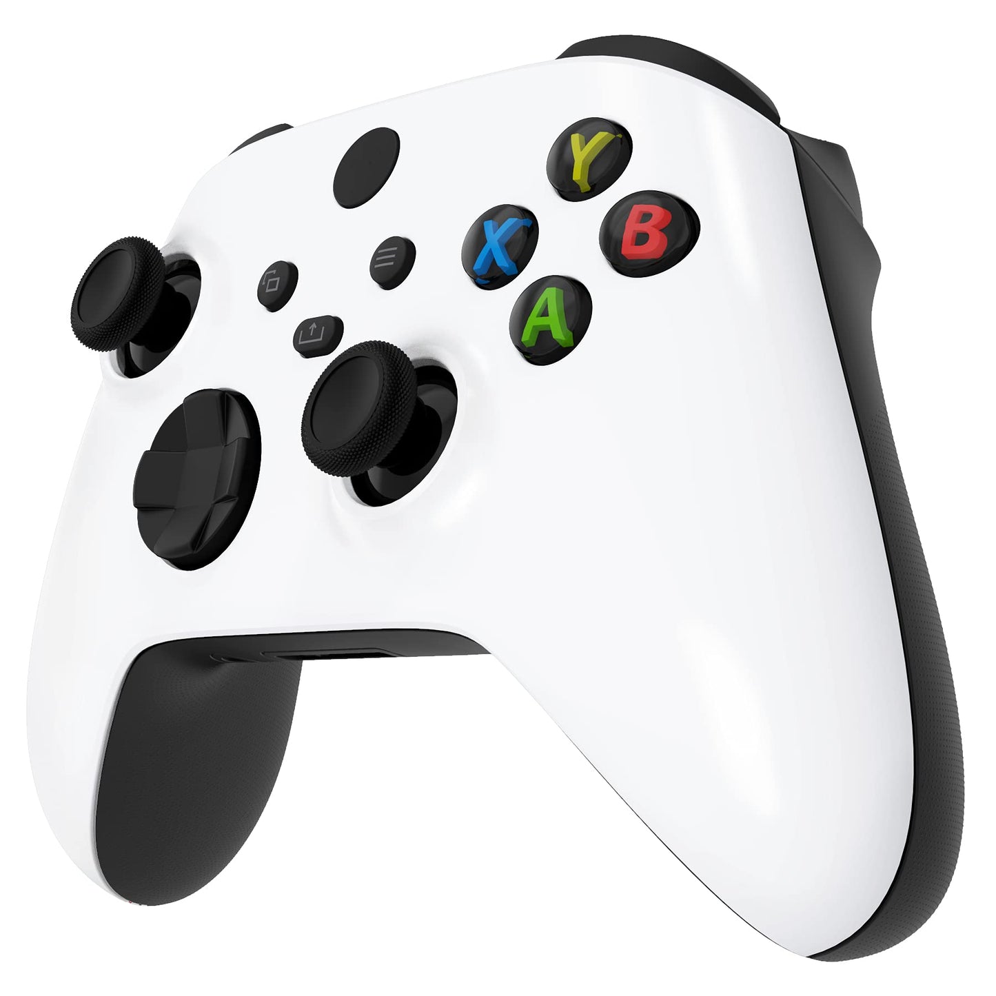 eXtremeRate Replacement Faceplate for Xbox Series X & S Controller - Personalize Your Control - Solid White Custom Front Housing Shell for Xbox Core Wireless Controller