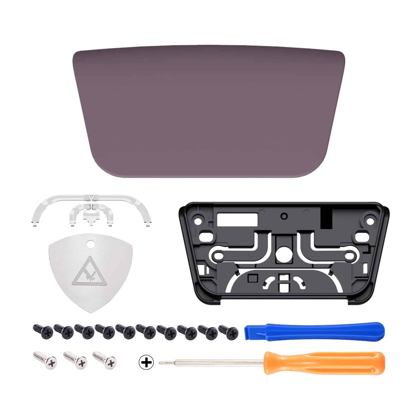 eXtremeRate Replacement Touchpad Cover Compatible with ps5 Controller BDM-010 020 030 040 050 Models, Custom Soft Touch Dark Grayish Violet Touch Pad Repair Part Compatible with ps5
