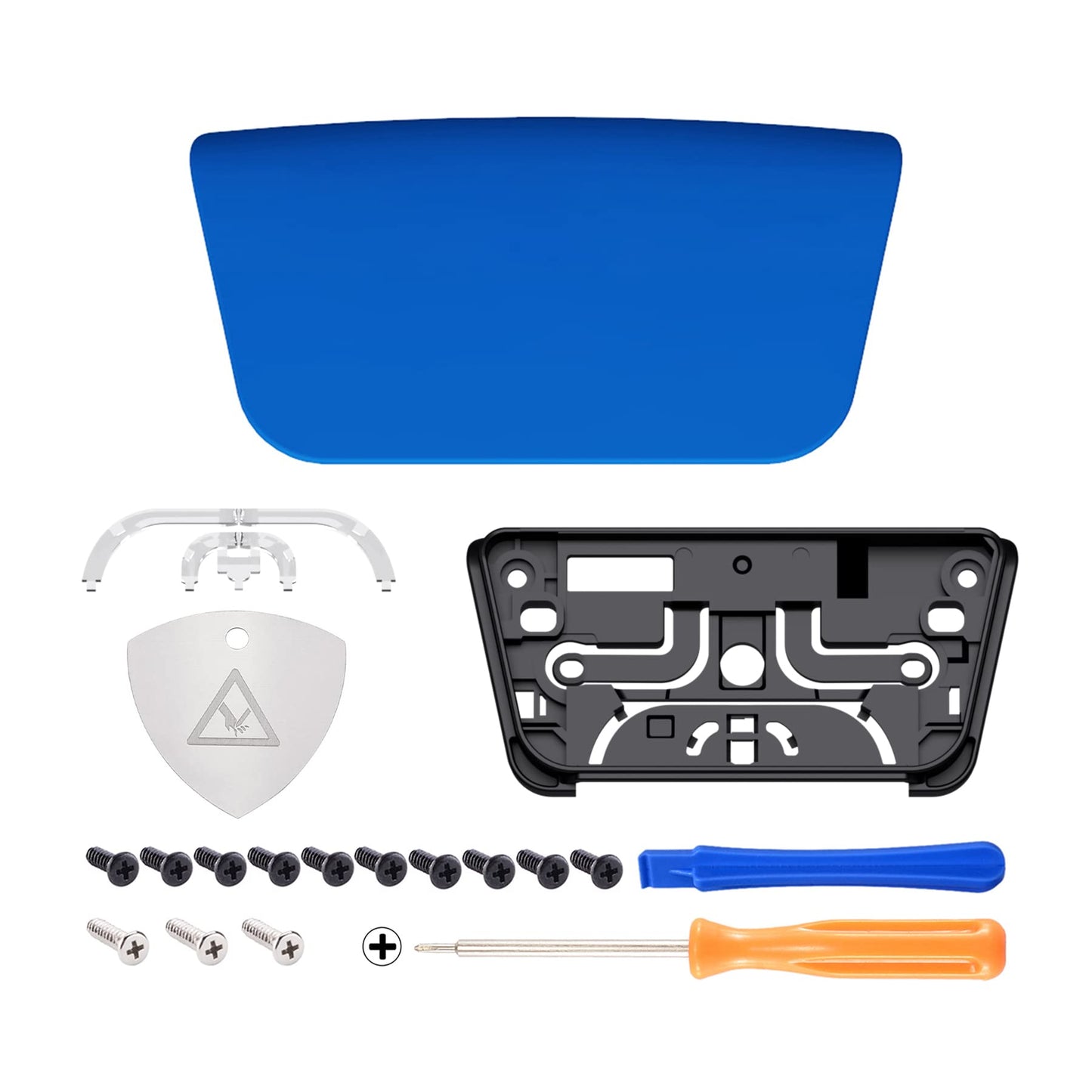 eXtremeRate Replacement Touchpad Cover Compatible with ps5 Controller BDM-010 020 030 040 050 Models, Custom Soft Touch Blue Touch Pad Repair Part Compatible with ps5