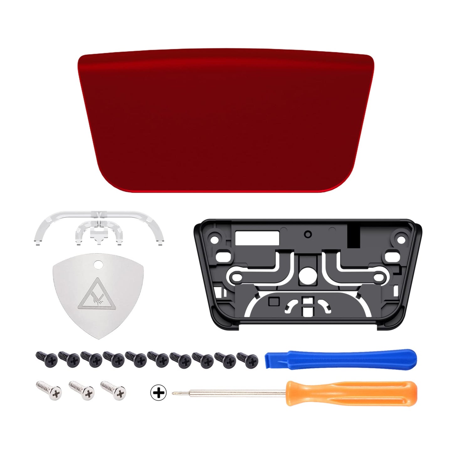 eXtremeRate Scarlet Red Soft Touch Replacement Touchpad Cover Compatible with ps5 Controller BDM-010-020 BDM-030 040 050, Custom Part Touch Pad Compatible with ps5 Controller - Without Controller