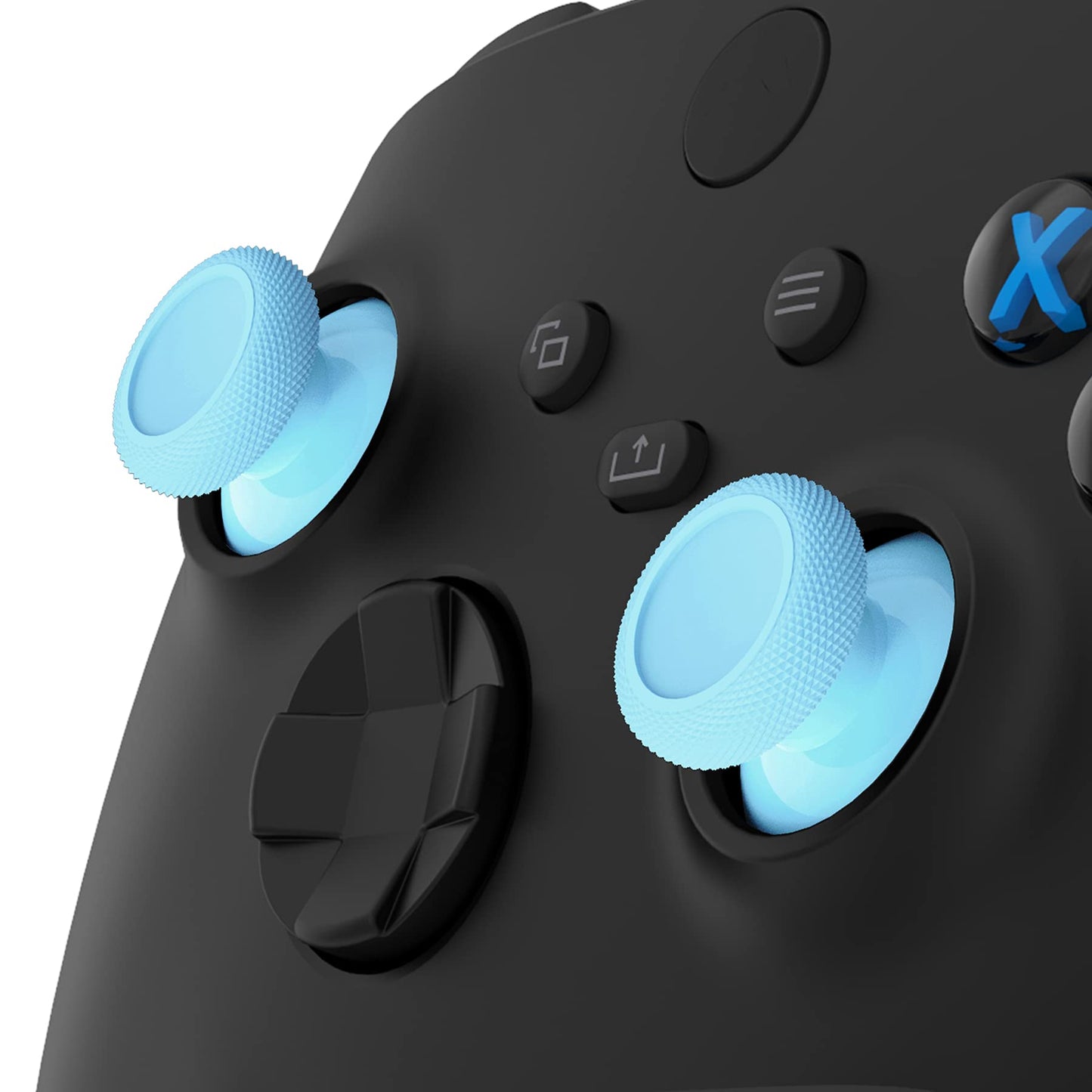 eXtremeRate Replacement Thumbsticks for Xbox Series X & S Controller, Joysticks Repair Kit for Xbox Wireless Controller, Custom Analog Stick Buttons for Xbox One S/X/Elite Controller - Heaven Blue