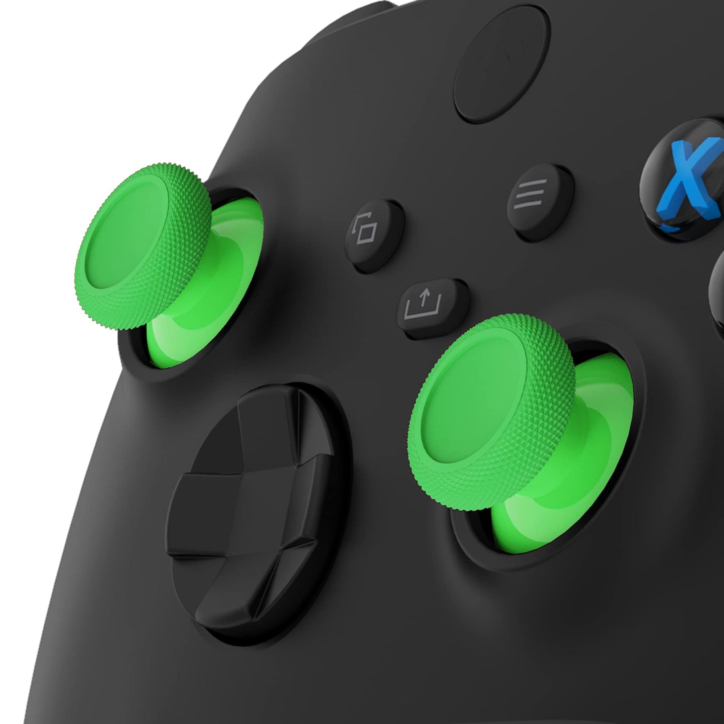 eXtremeRate Replacement Thumbsticks for Xbox Series X & S Controller, Joysticks Repair Kit for Xbox Wireless Controller, Custom Analog Stick Buttons for Xbox One S/X/Elite Controller - Green