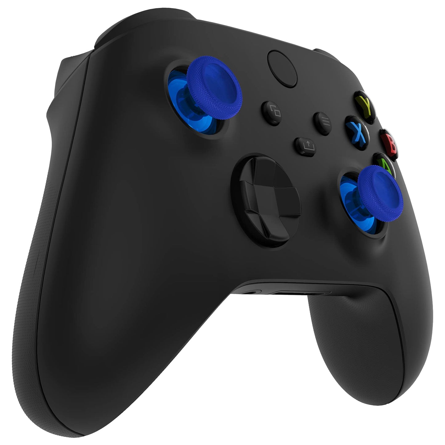 eXtremeRate Replacement Thumbsticks for Xbox Core Wireless Controller, Joysticks Repair Kit for Xbox Series X/S Controller, Custom Analog Stick Buttons for Xbox One S/X/Elite Controller - Clear Blue