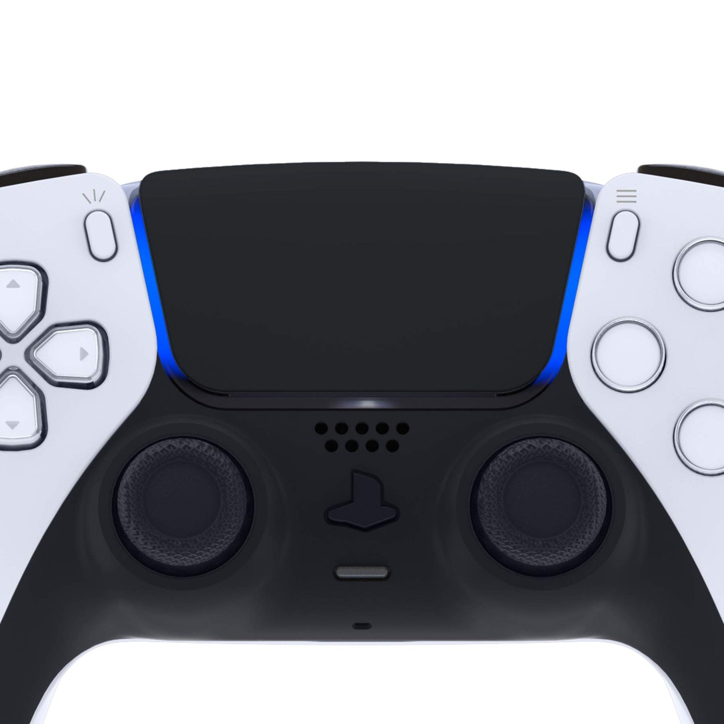 eXtremeRate Black Soft Touch Replacement Touchpad Cover Compatible with ps5 Controller BDM-010 BDM-020 BDM-030 BDM-040 050, Custom Part Touch Pad Compatible with ps5 Controller - Without Controller