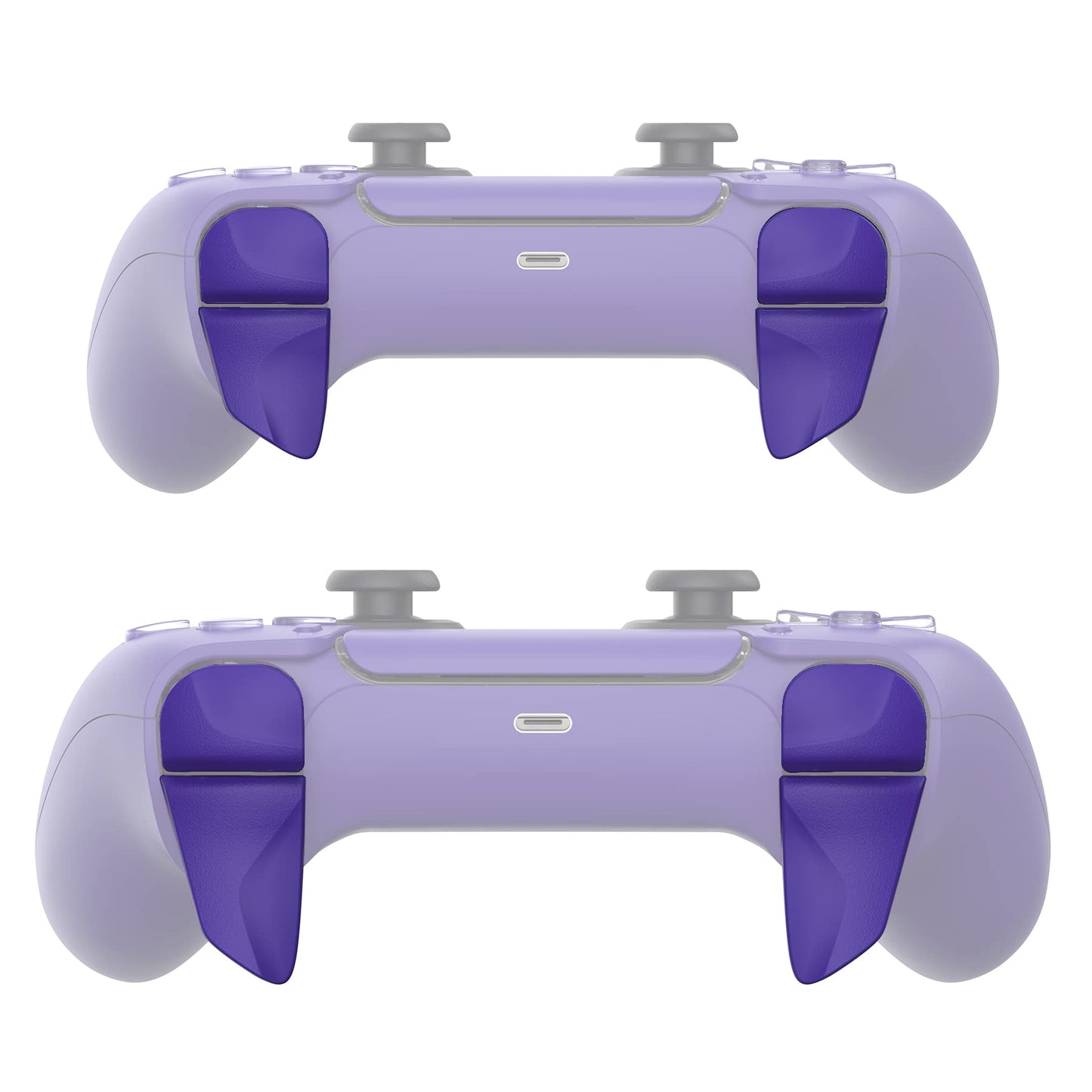 PlayVital Blade 2 Pairs Shoulder Buttons Extension Triggers for ps5 Controller, Game Improvement Adjusters for PS Portal Remote Player, Bumper Trigger Extenders for ps5 Edge - Galactic Purple