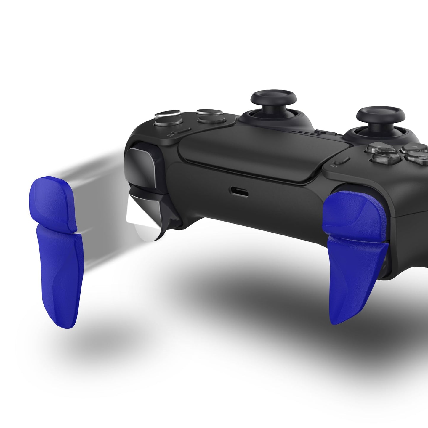 PlayVital Blade 2 Pairs Shoulder Buttons Extension Triggers for ps5 Controller, Game Improvement Adjusters for PS Portal Remote Player, Bumper Trigger Extenders for ps5 Edge Controller - Blue
